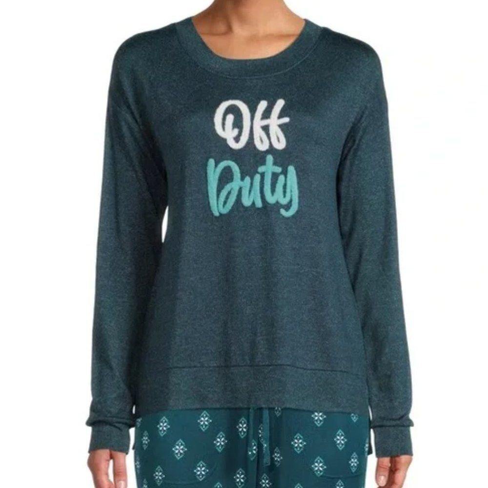 Secret Treasures Women's Off Duty Hacci Sleep Top Soft Knit Fabric Small New